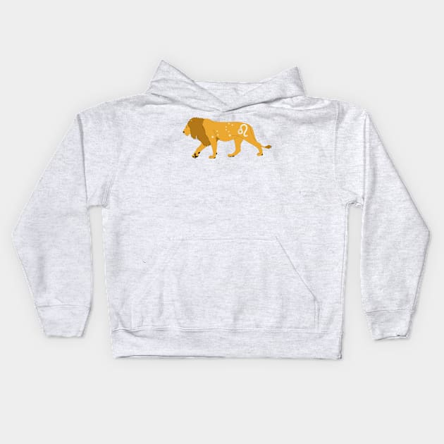 Leo (Marigold) Kids Hoodie by ziafrazier